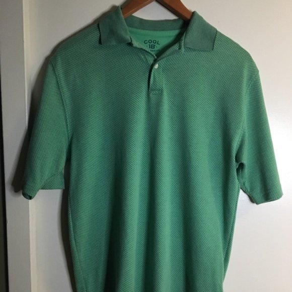 Haggar Shirts Haggar Golf Pro Series Polo Cool8 Shirt Green Mens
